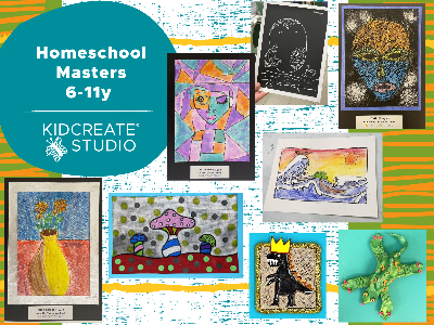 Kidcreate Studio - Aliso Viejo. Homeschool Masters Weekly Class (6-11 Years)